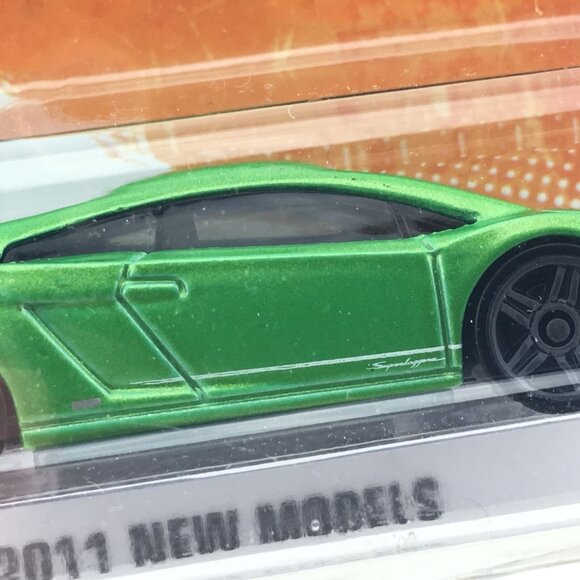 Hot Wheels Lamborghini Gallardo LP 570-4 Superleggera Green SIDE TAMPO ERROR #2 - Picture 3 of 3